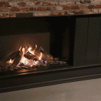 Dru maestro 100 front haard kachel ecowave vuur realistisch flames vlammen beeld